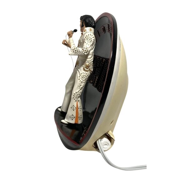 Elvis In The Spotlight Lighted Plate Madison Square Garden Bradford Exchange VTG - Picture 9 of 13